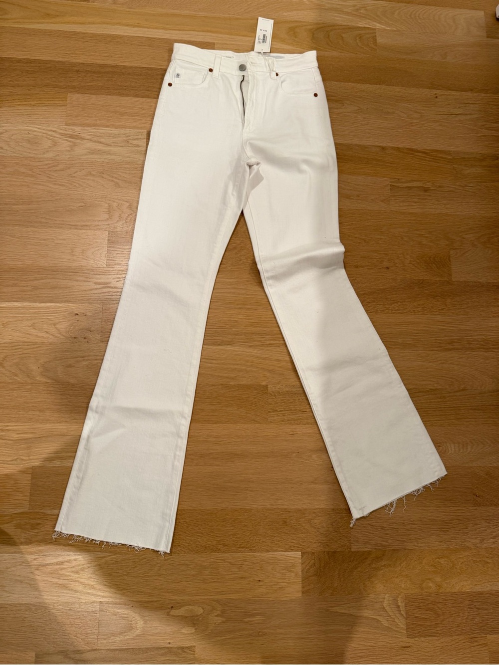 Ag Adriano Goldschmied White Flare Jeans